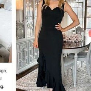 Womens Black Formal Prom Cocktail Wedding Party dress sz S Grace Karin